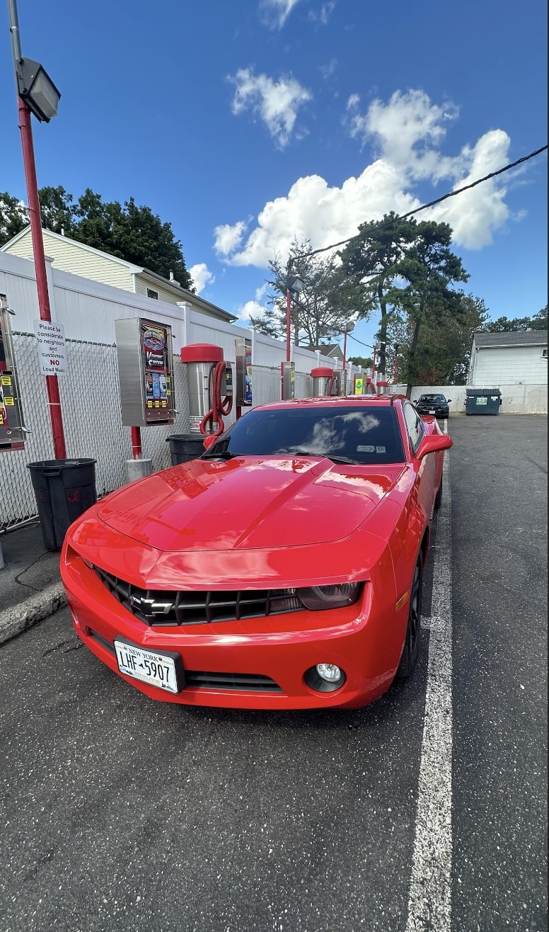 Camaro at car wash